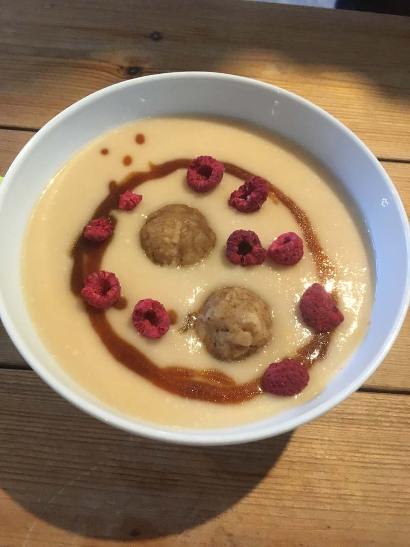 Birsalma krémleves mézeskalácsos maceszgombóccal-Németh Kristóf